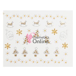 Stickere 3D cu Sarbatori de Iarna, Cod YJ052 Gold-Silver